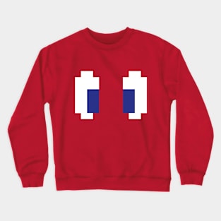 8 Bit Pixel Manga Eyes Crewneck Sweatshirt